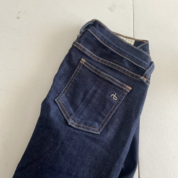 Rag And Bone Skinny Womens 26x30 Blue Denim Jeans Stretch - Picture 8 of 9